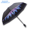 Tous les types de fleur styles Top vente promotionnel usine pas cher impression personnalisée petit parapluie UV protection parapluies en gros